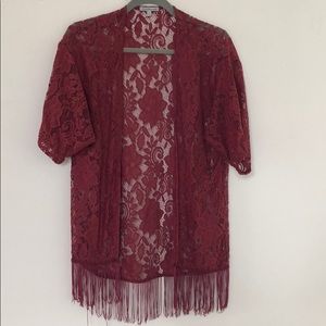 Lace and Fringe Top